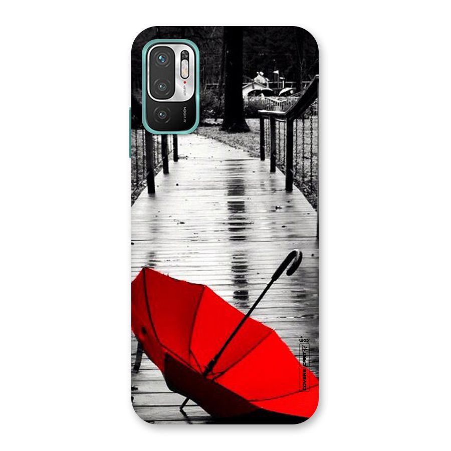Rainy Red Umbrella Back Case for Redmi Note 10T 5G