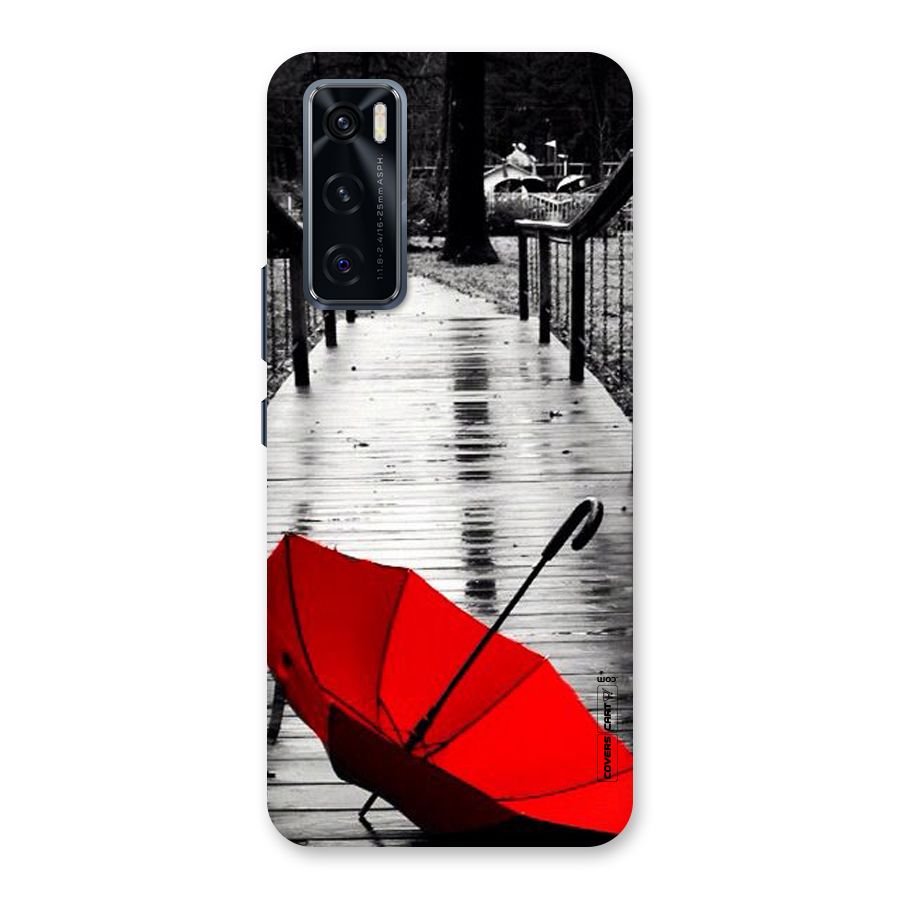 Rainy Red Umbrella Back Case for Vivo V20 SE
