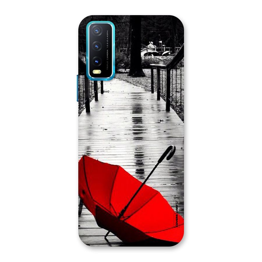 Rainy Red Umbrella Back Case for Vivo Y20G