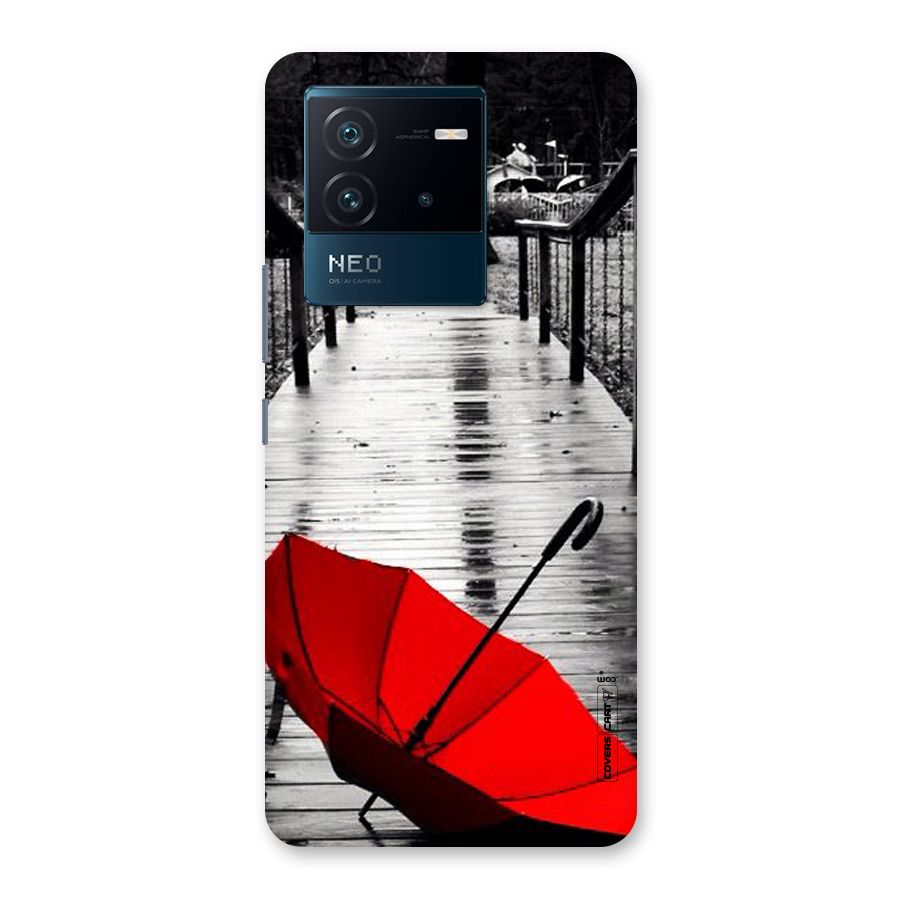 Rainy Red Umbrella Back Case for Vivo iQOO Neo 6 5G