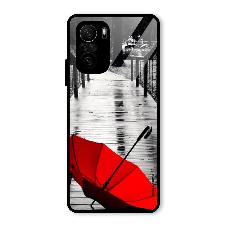 Rainy Red Umbrella Glass Back Case for Mi 11x