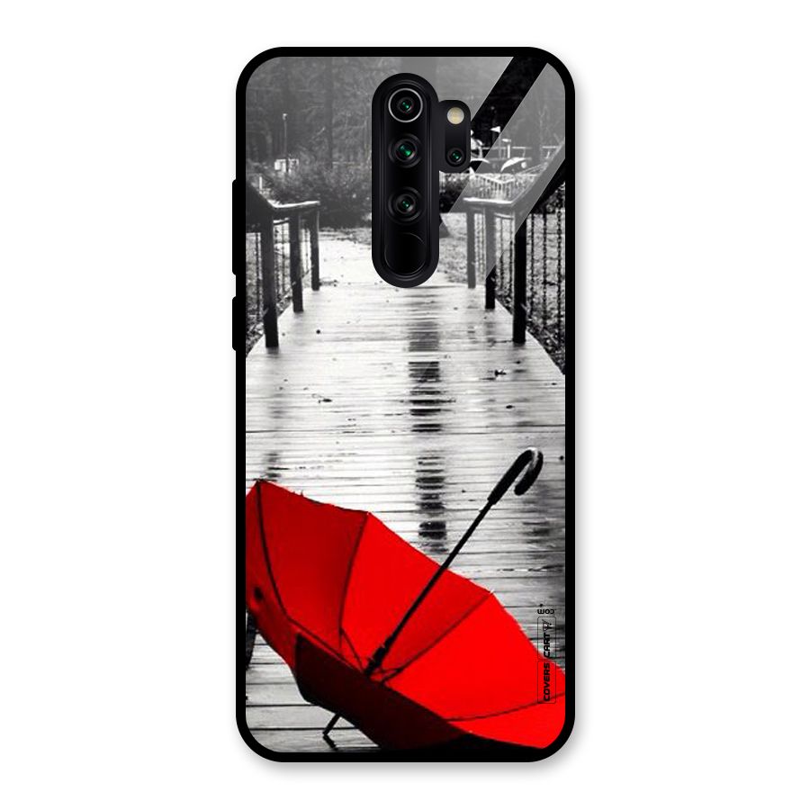 Rainy Red Umbrella Glass Back Case for Redmi Note 8 Pro