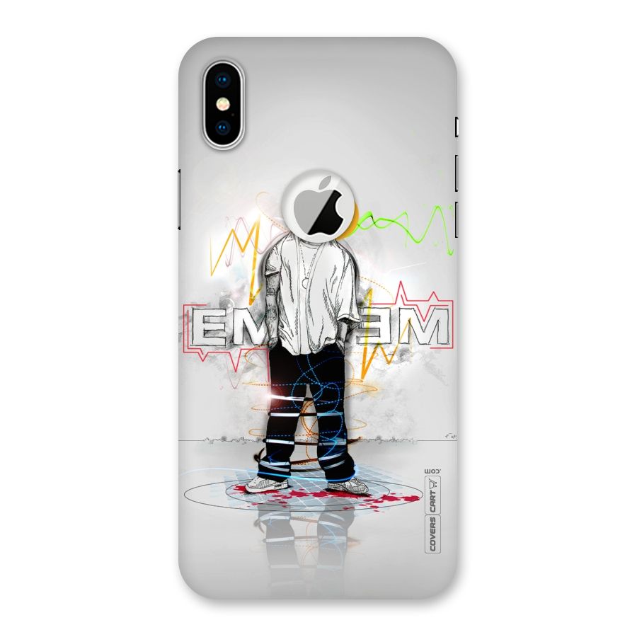 Rap King Eminem Back Case for iPhone X Logo Cut