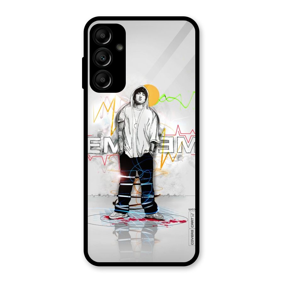 Rap King Eminem Glass Back Case for Galaxy A14 5G