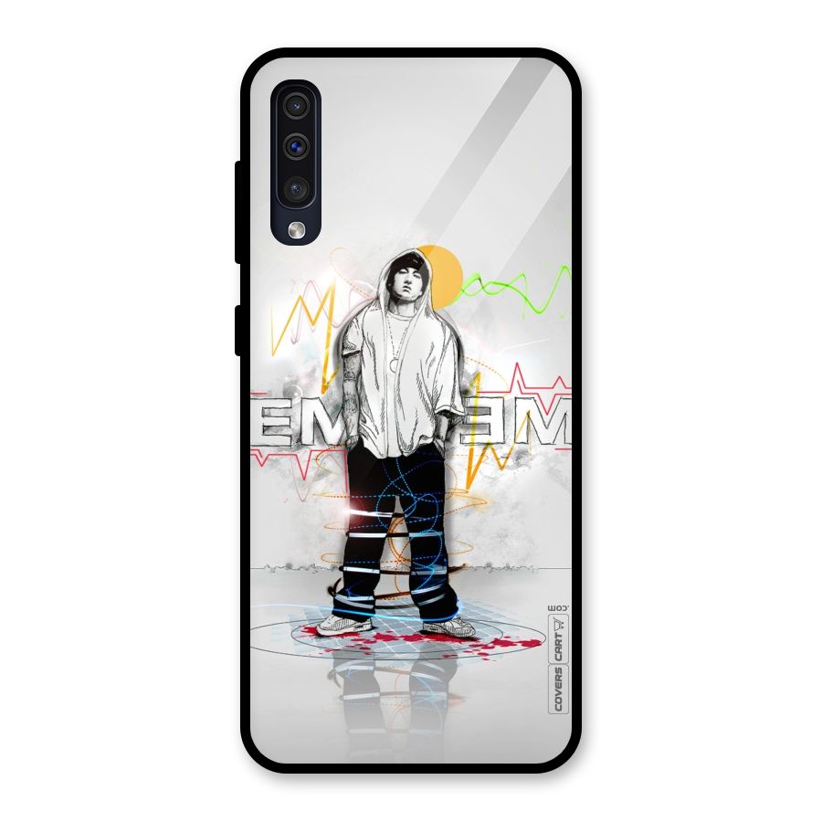 Rap King Eminem Glass Back Case for Galaxy A50