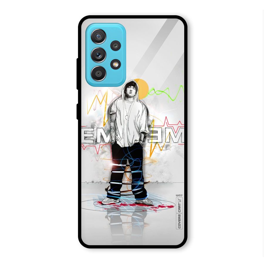 Rap King Eminem Glass Back Case for Galaxy A52s 5G