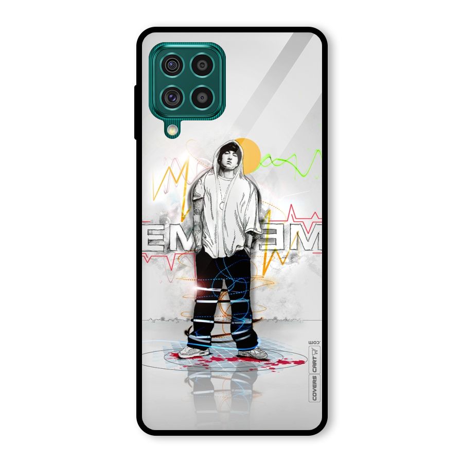 Rap King Eminem Glass Back Case for Galaxy F62