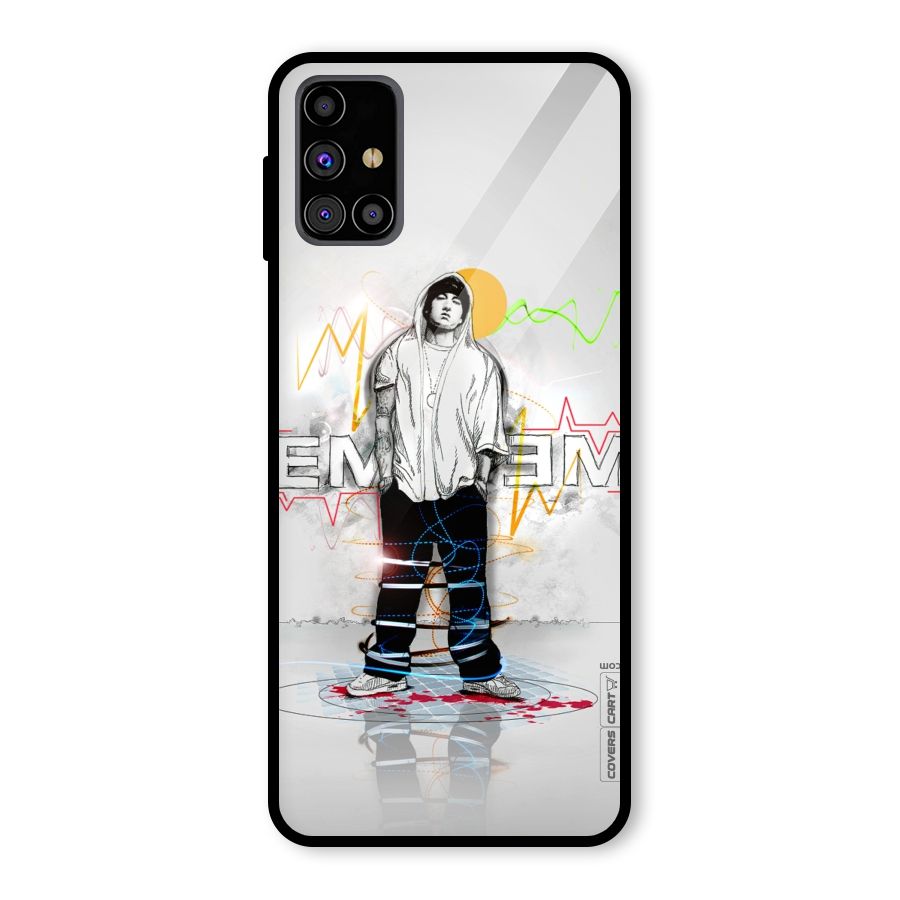 Rap King Eminem Glass Back Case for Galaxy M31s