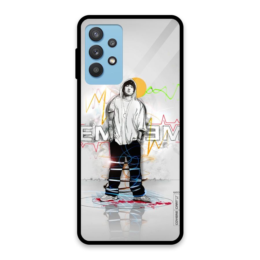Rap King Eminem Glass Back Case for Galaxy M32 5G