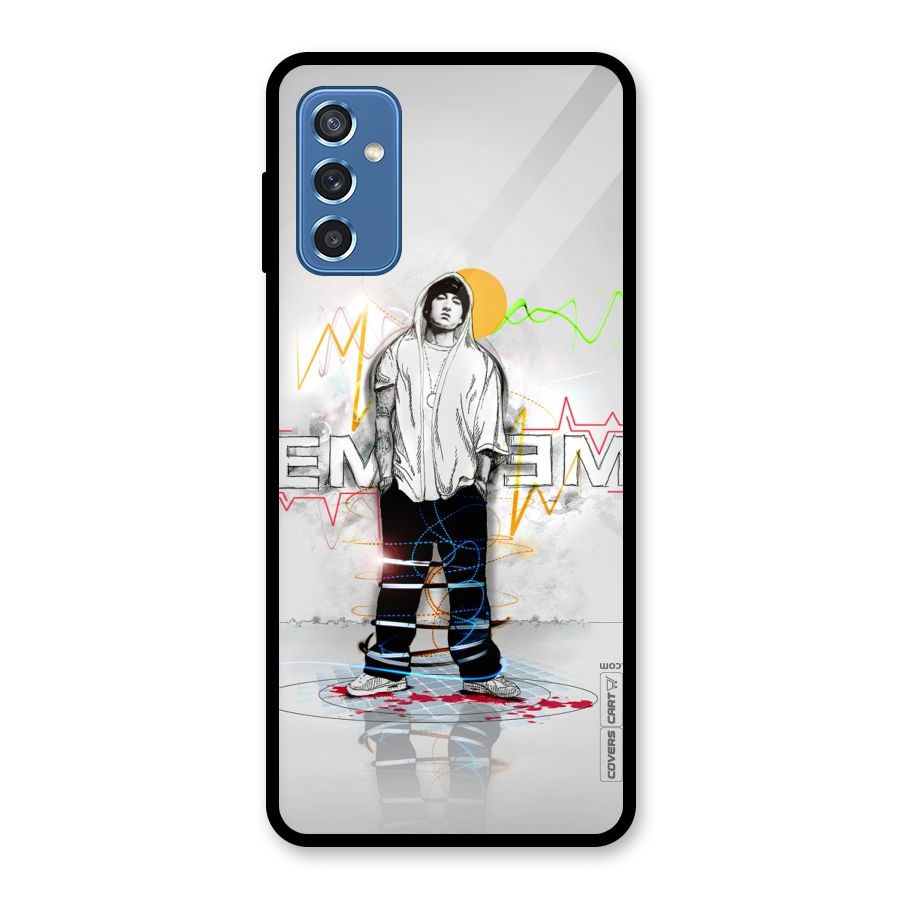 Rap King Eminem Glass Back Case for Galaxy M52 5G