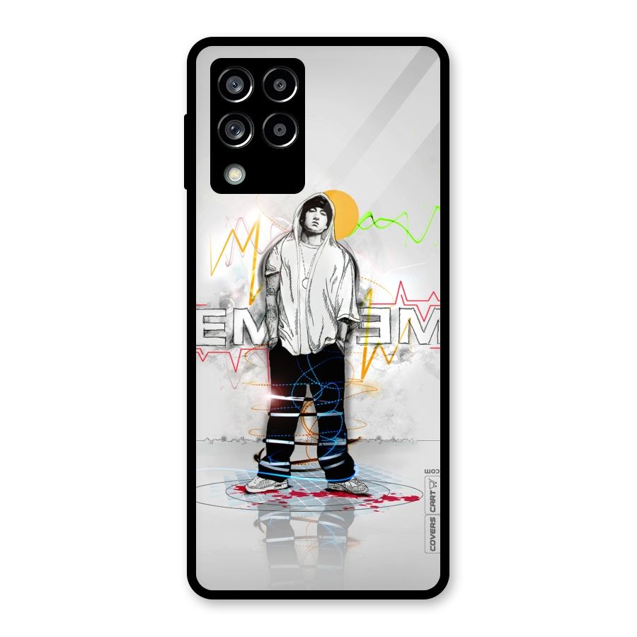 Rap King Eminem Glass Back Case for Galaxy M53 5G
