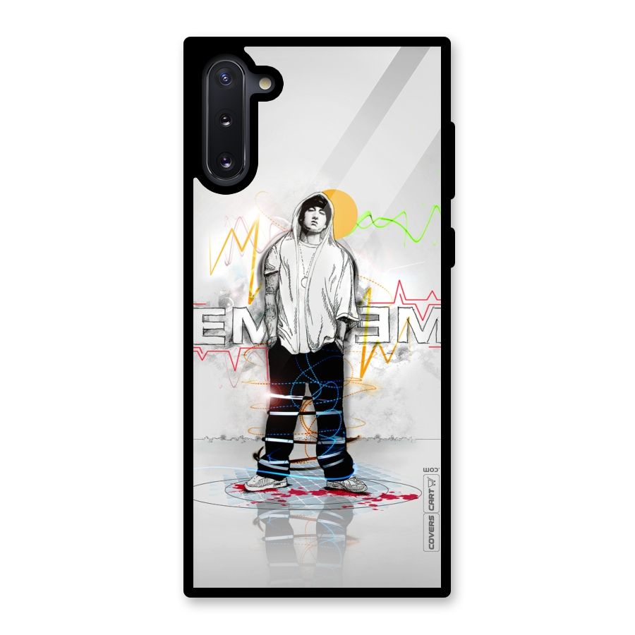 Rap King Eminem Glass Back Case for Galaxy Note 10