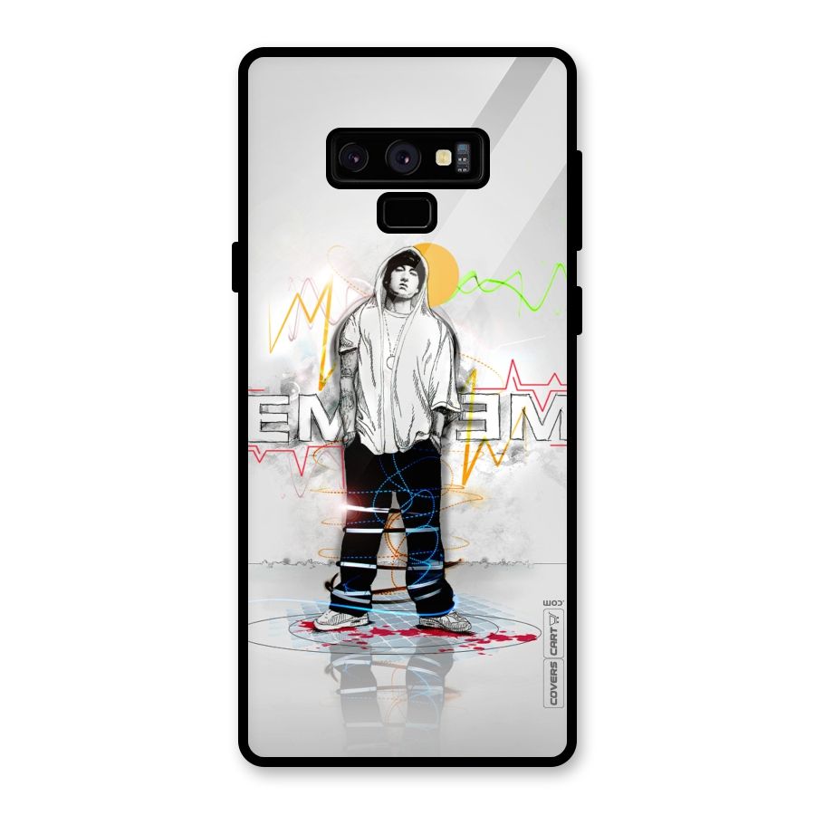 Rap King Eminem Glass Back Case for Galaxy Note 9