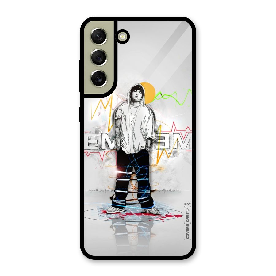 Rap King Eminem Glass Back Case for Galaxy S21 FE 5G