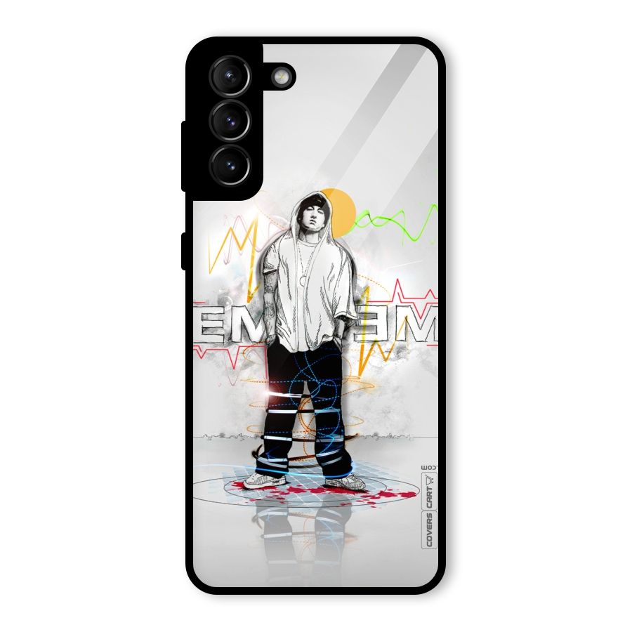 Rap King Eminem Glass Back Case for Galaxy S21 Plus