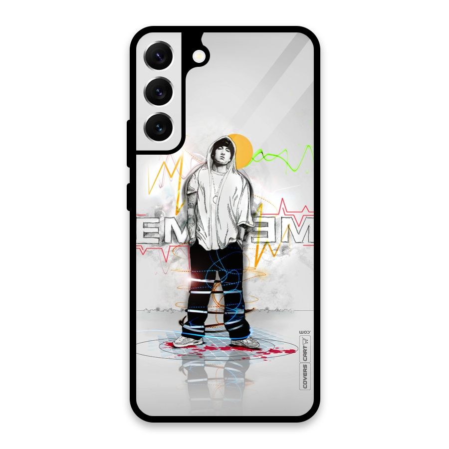 Rap King Eminem Glass Back Case for Galaxy S22 Plus 5G