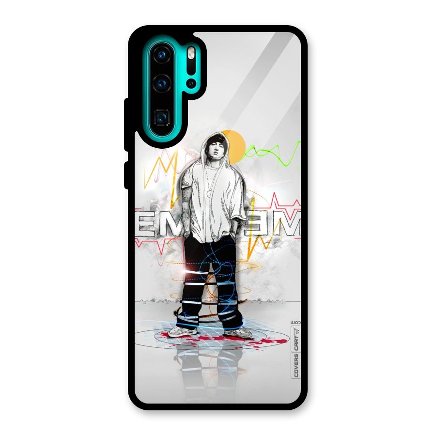 Rap King Eminem Glass Back Case for Huawei P30 Pro