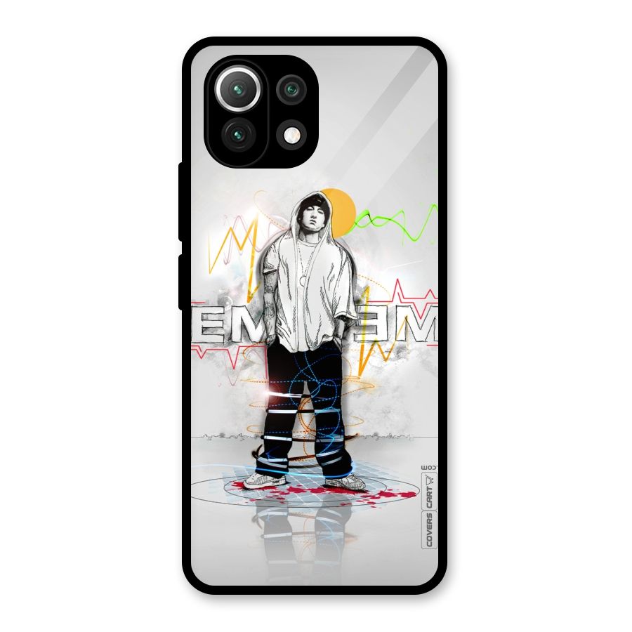 Rap King Eminem Glass Back Case for Mi 11 Lite
