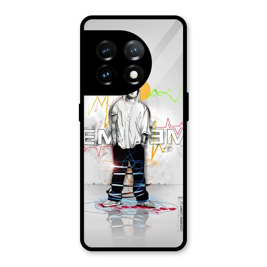 Rap King Eminem Glass Back Case for OnePlus 11