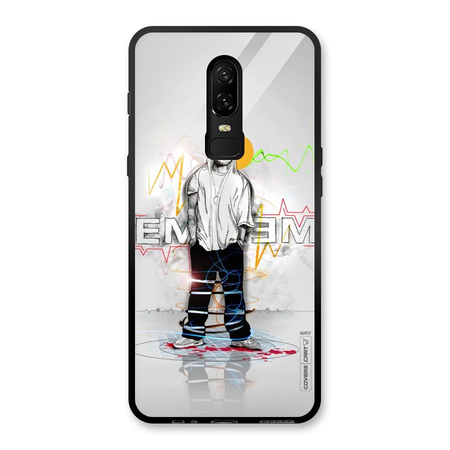Rap King Eminem Glass Back Case for OnePlus 6