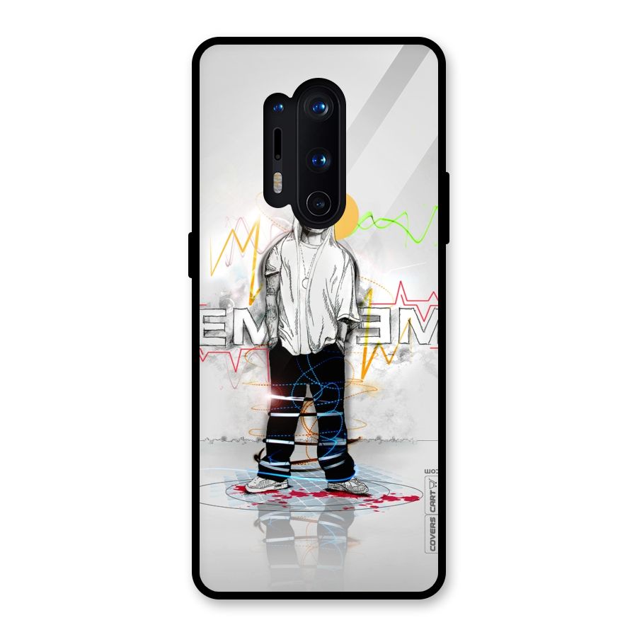 Rap King Eminem Glass Back Case for OnePlus 8 Pro