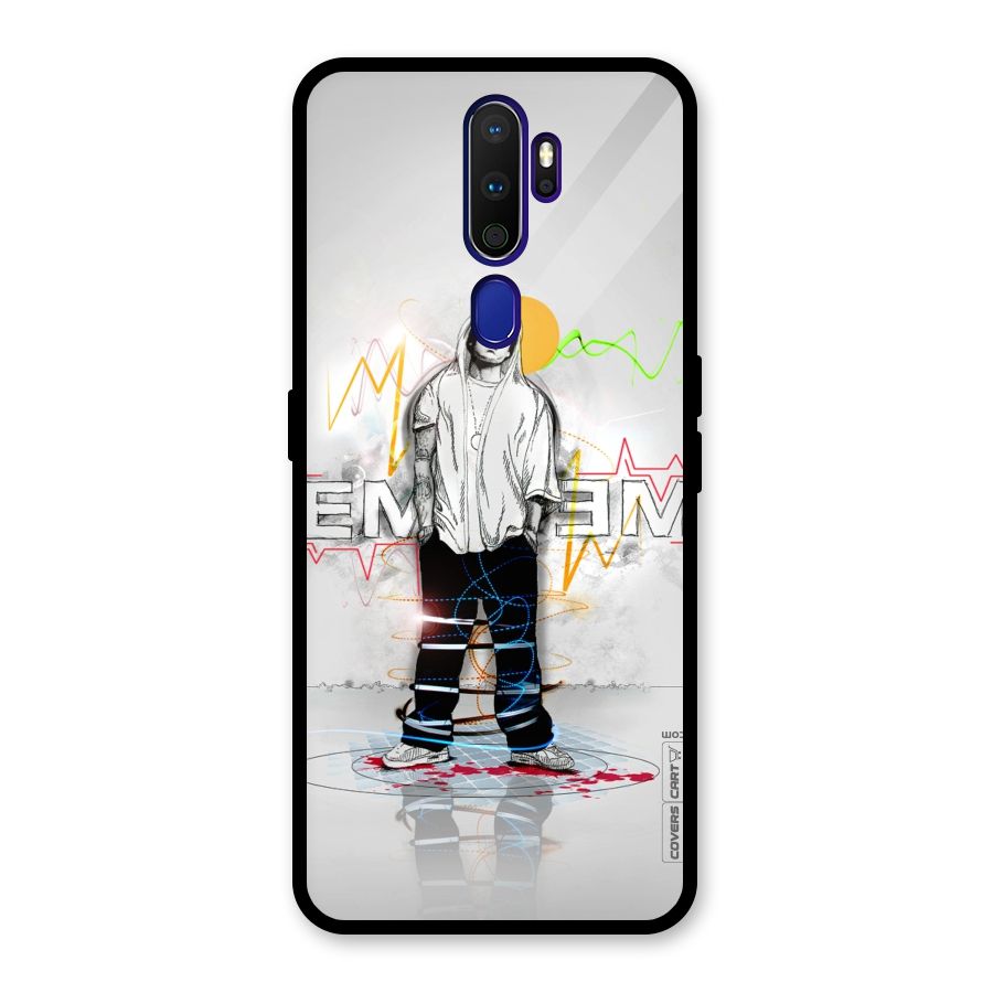 Rap King Eminem Glass Back Case for Oppo A9 (2020)