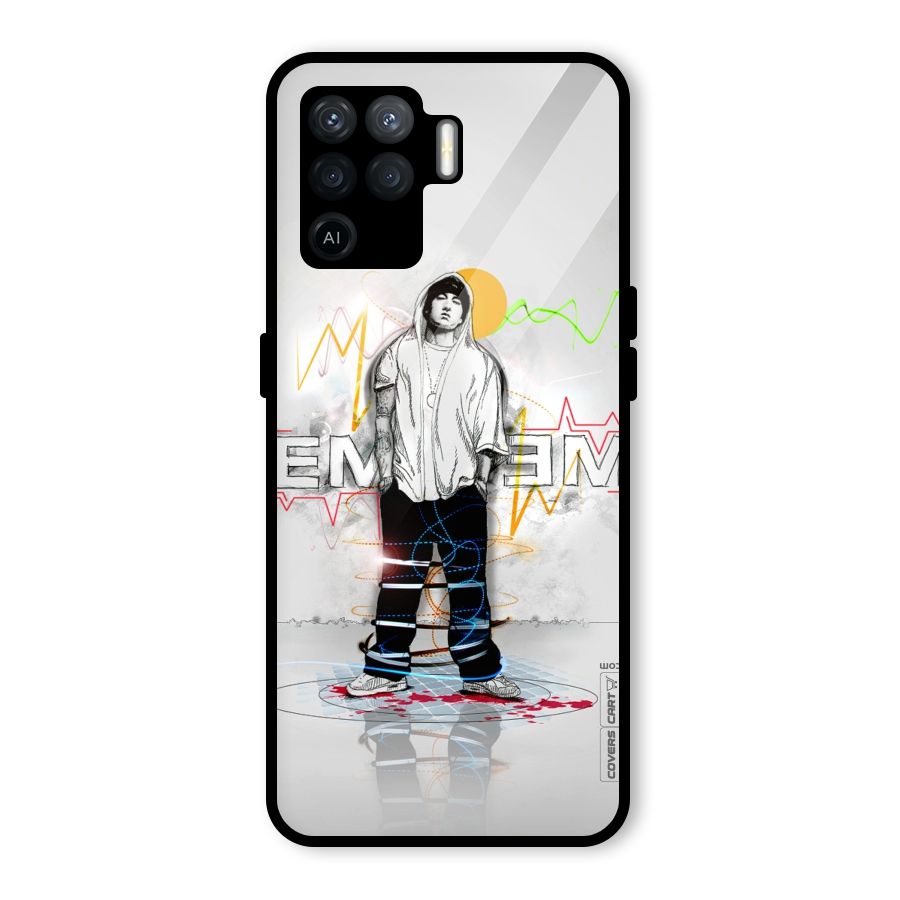 Rap King Eminem Glass Back Case for Oppo F19 Pro