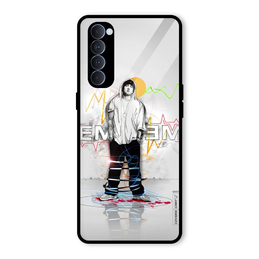 Rap King Eminem Glass Back Case for Oppo Reno4 Pro