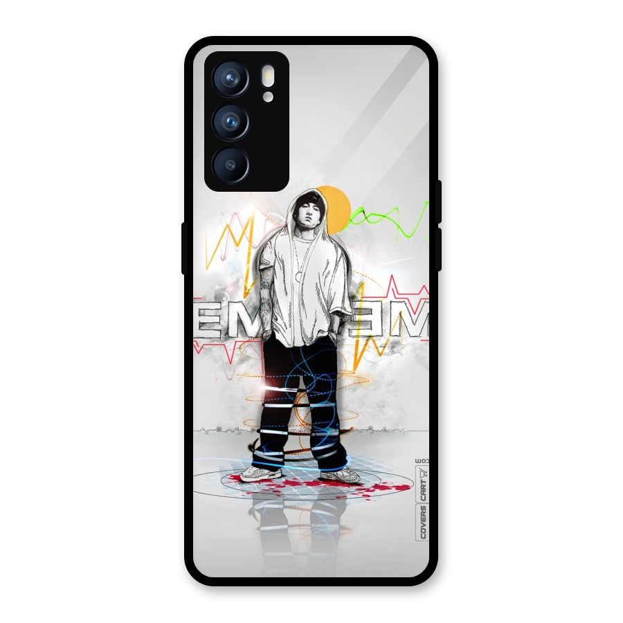 Rap King Eminem Glass Back Case for Oppo Reno6 5G