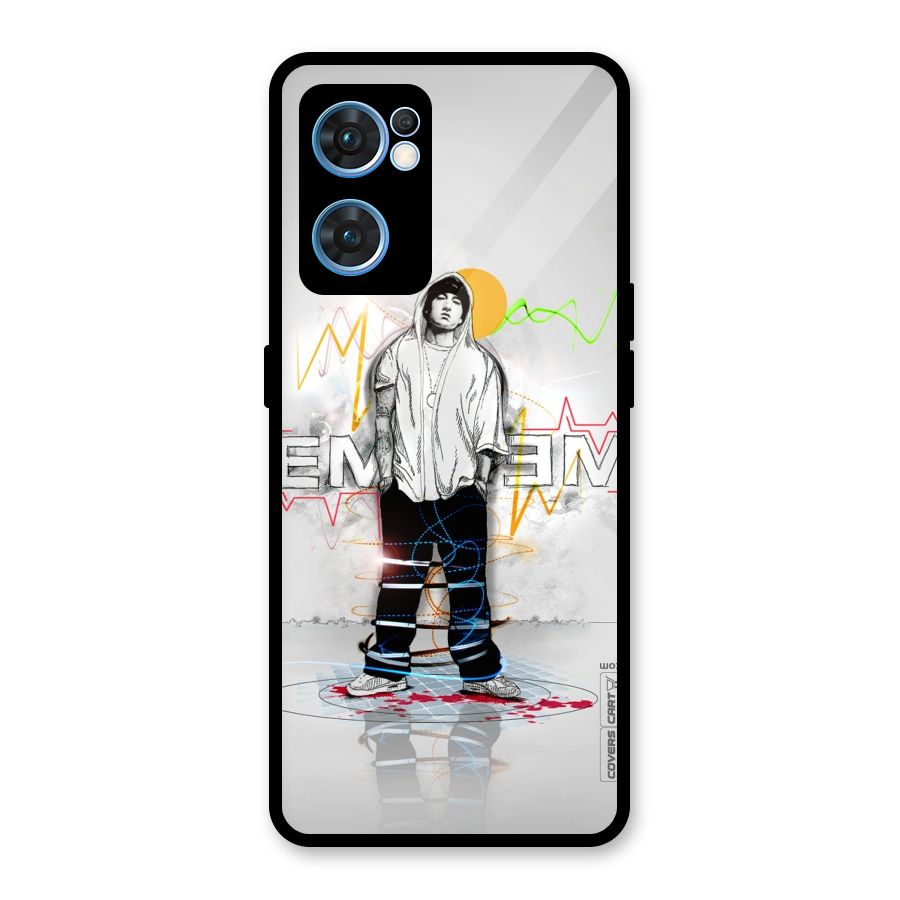 Rap King Eminem Glass Back Case for Oppo Reno7 5G