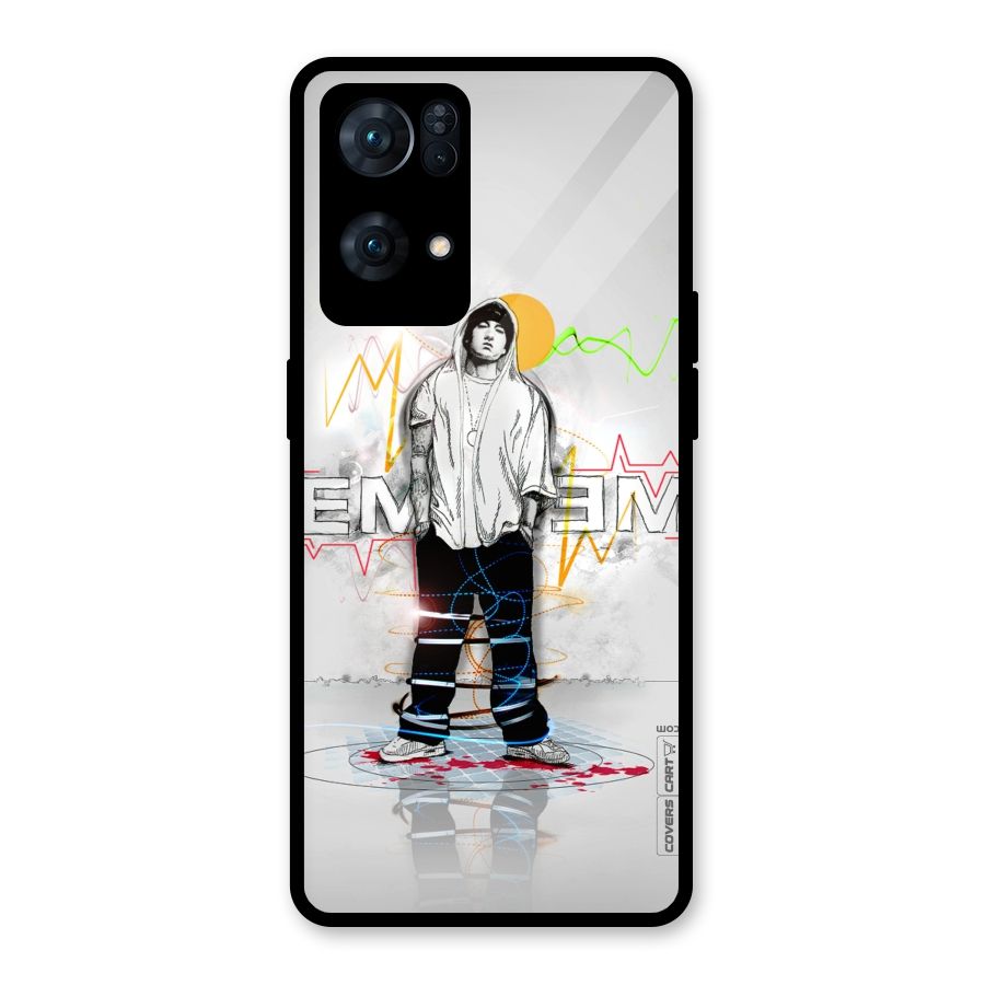 Rap King Eminem Glass Back Case for Oppo Reno7 Pro 5G
