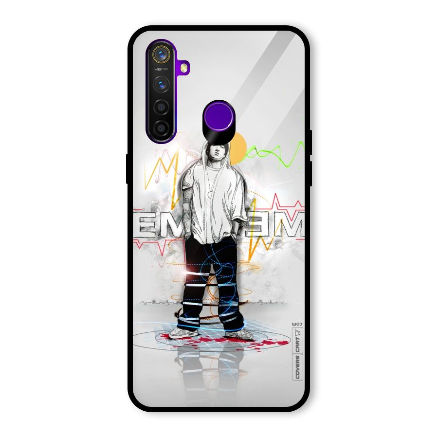 Rap King Eminem Glass Back Case for Realme 5 Pro