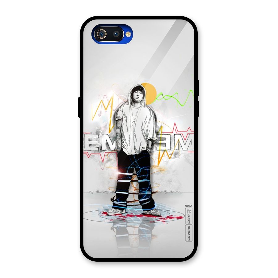 Rap King Eminem Glass Back Case for Realme C2