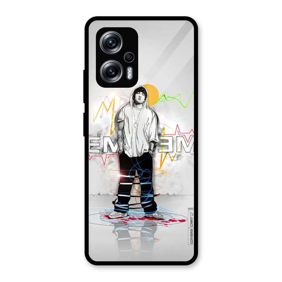 Rap King Eminem Glass Back Case for Redmi K50i