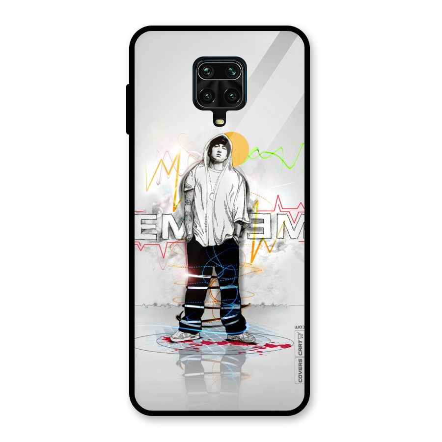 Rap King Eminem Glass Back Case for Redmi Note 10 Lite