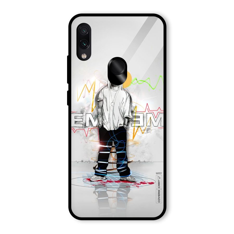 Rap King Eminem Glass Back Case for Redmi Note 7S