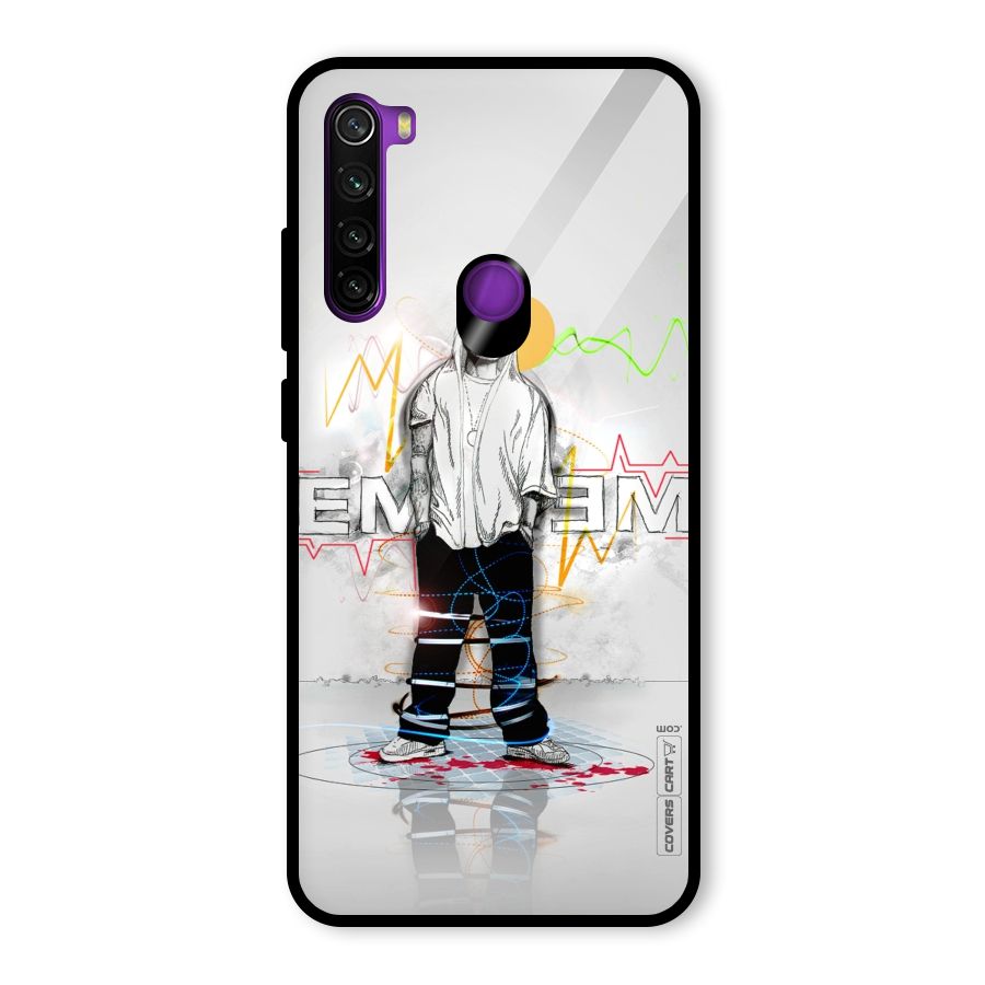 Rap King Eminem Glass Back Case for Redmi Note 8
