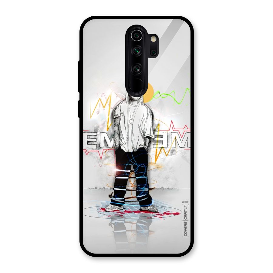 Rap King Eminem Glass Back Case for Redmi Note 8 Pro