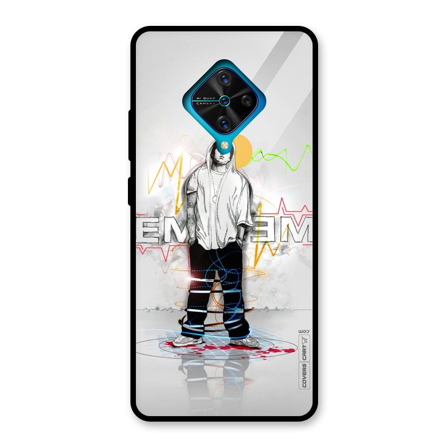 Rap King Eminem Glass Back Case for Vivo S1 Pro