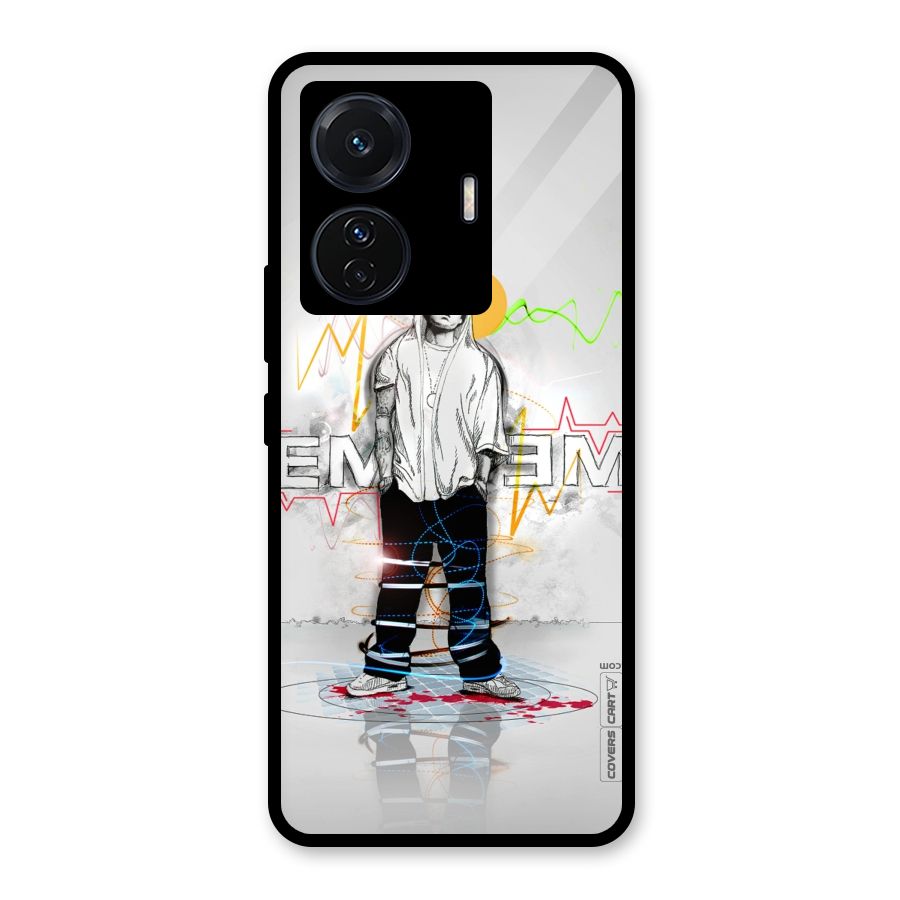 Rap King Eminem Glass Back Case for Vivo T1 Pro
