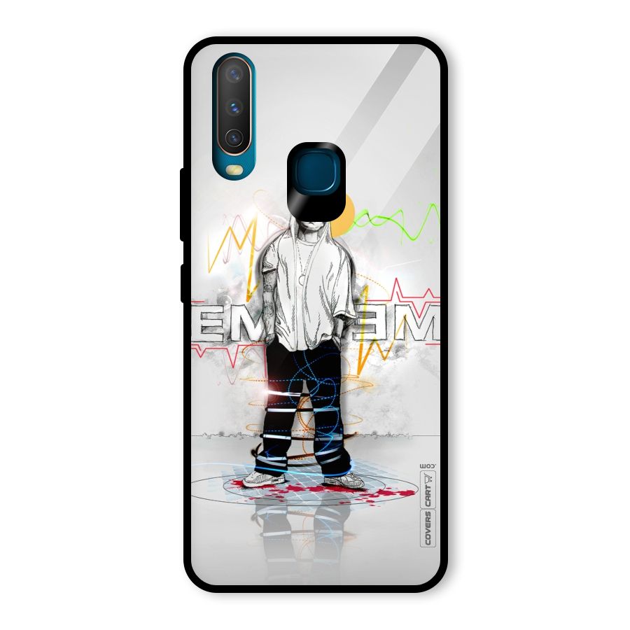 Rap King Eminem Glass Back Case for Vivo U10