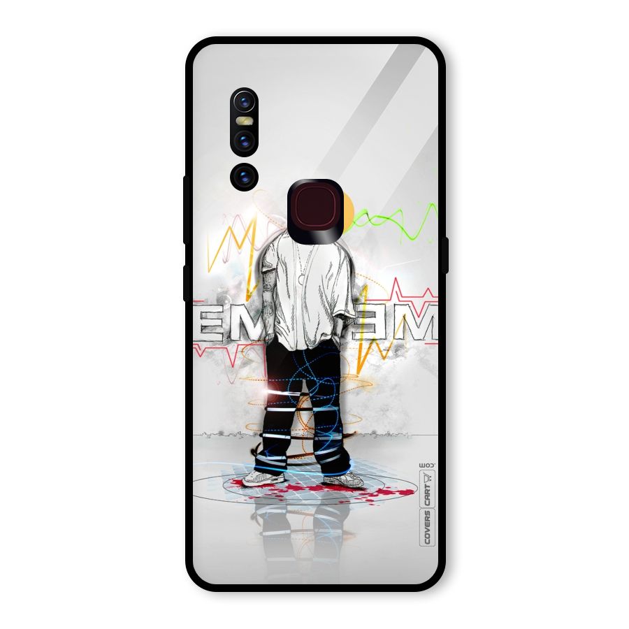 Rap King Eminem Glass Back Case for Vivo V15
