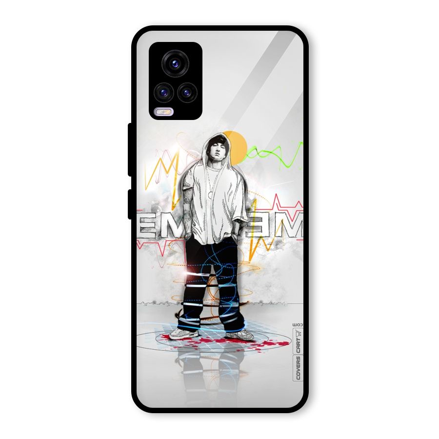 Rap King Eminem Glass Back Case for Vivo V20