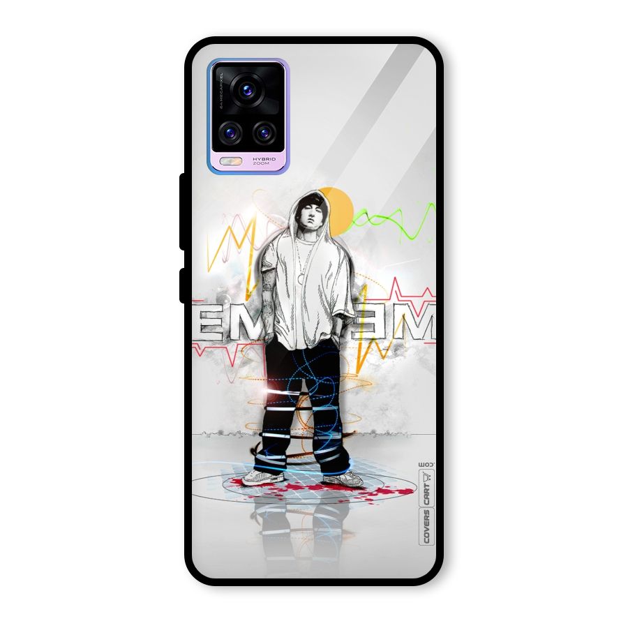Rap King Eminem Glass Back Case for Vivo V20 Pro