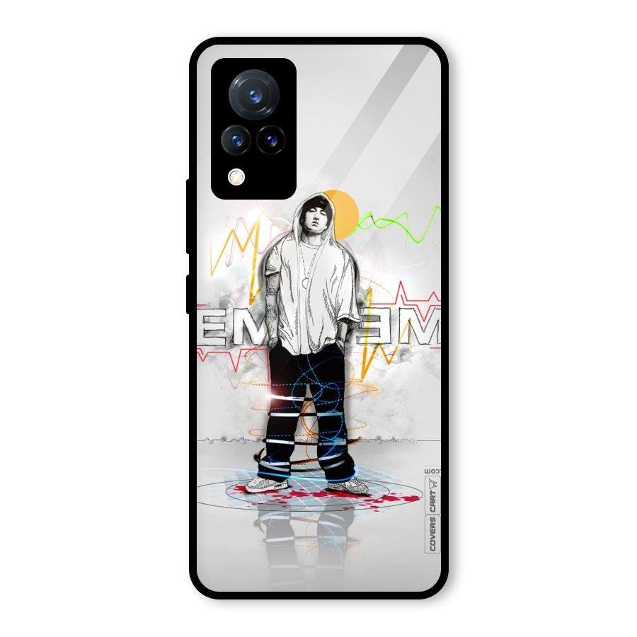 Rap King Eminem Glass Back Case for Vivo V21 5G