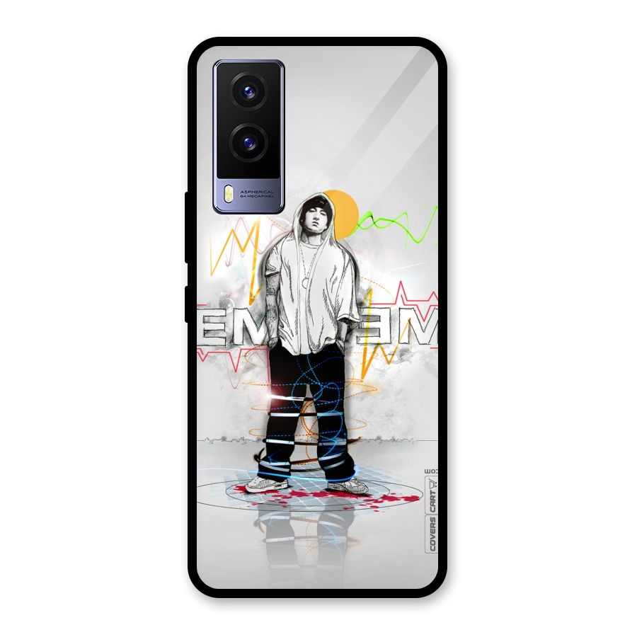 Rap King Eminem Glass Back Case for Vivo V21e 5G
