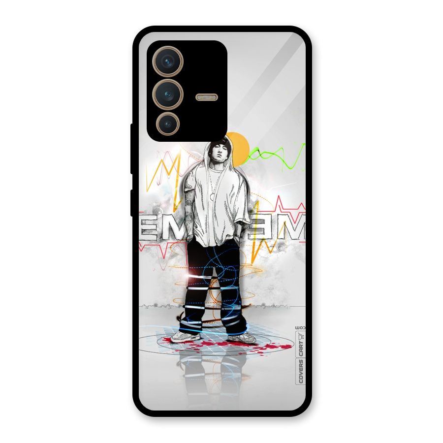 Rap King Eminem Glass Back Case for Vivo V23 5G