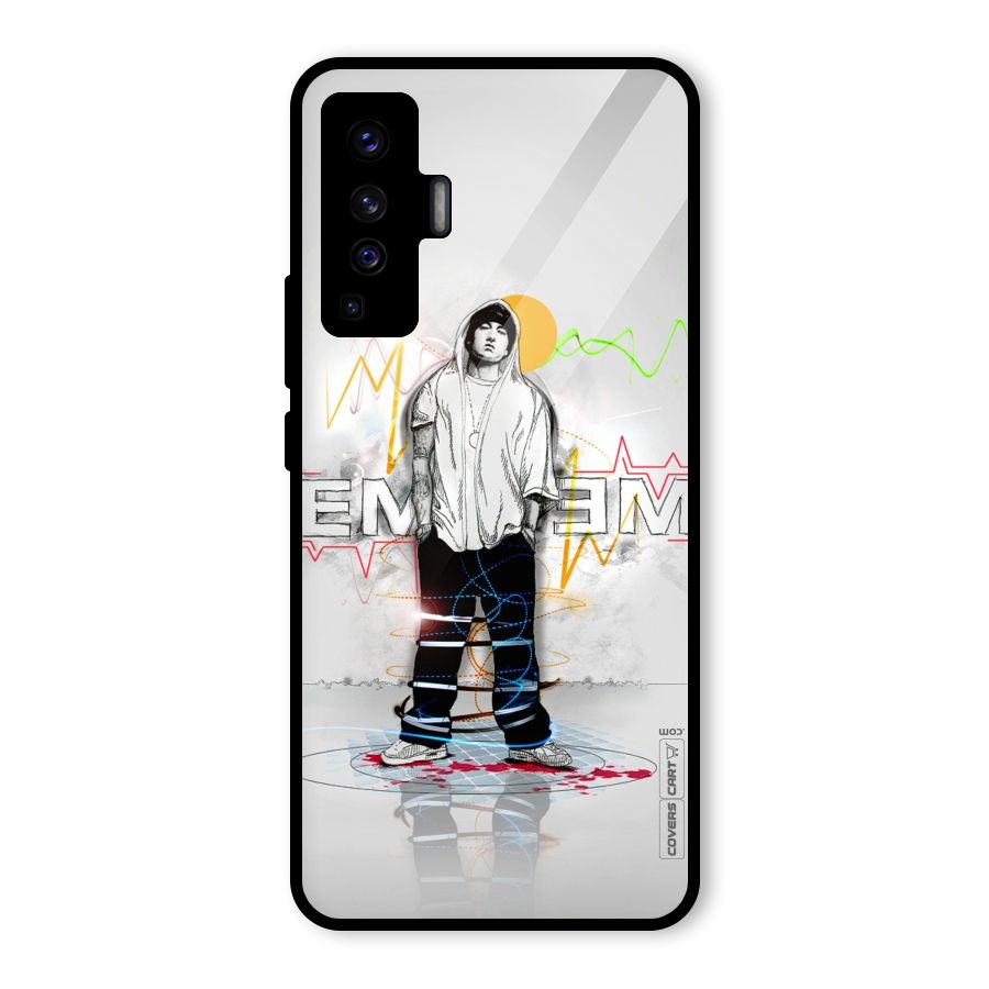 Rap King Eminem Glass Back Case for Vivo X50