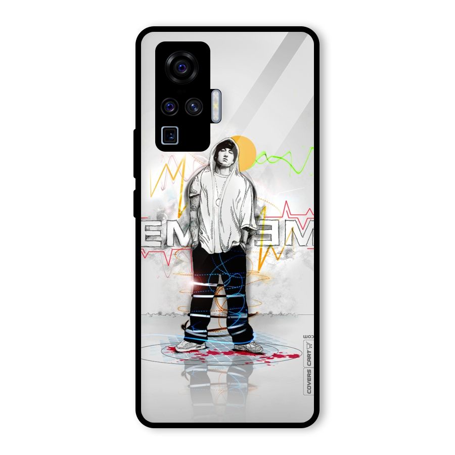 Rap King Eminem Glass Back Case for Vivo X50 Pro