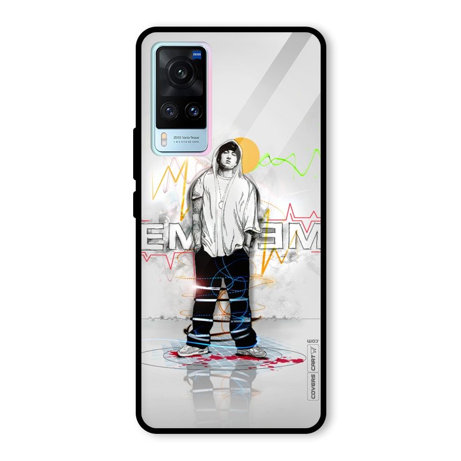 Rap King Eminem Glass Back Case for Vivo X60